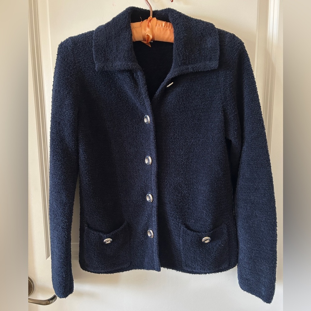 Per Se by Carlisle Navy Cardigan knit